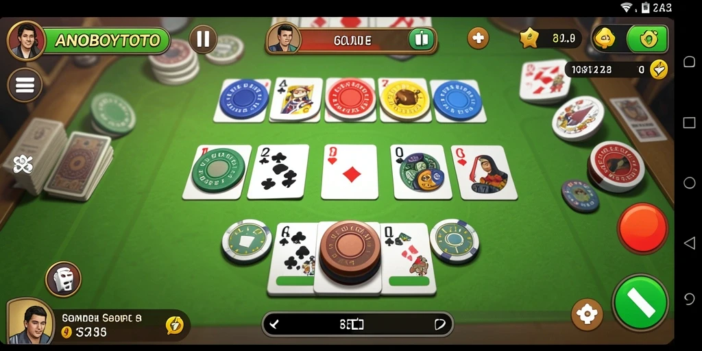 Screenshot gameplay menampilkan aksi seru permainan Gaple di ANOBOYTOTO.