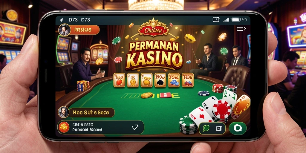 Tampilan menarik dari gameplay Kasino yang mendebarkan.
