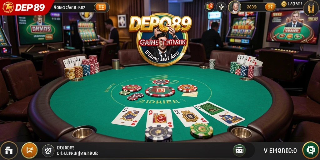 Tampilan menarik dari permainan poker di DEPO89.