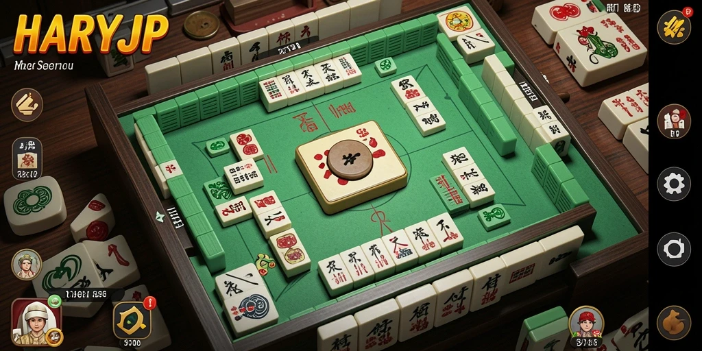Screenshot gameplay <strong>HARAPJP</strong> menampilkan aksi seru dalam permainan Mahjong.