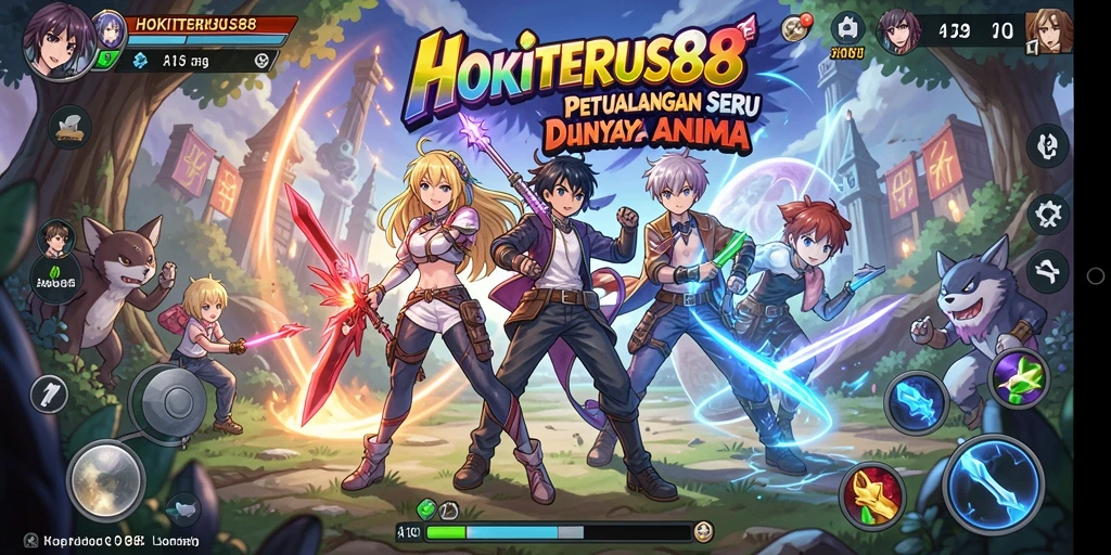 Tangkapan layar gameplay HOKITERUS88 menampilkan aksi karakter anime yang menakjubkan.