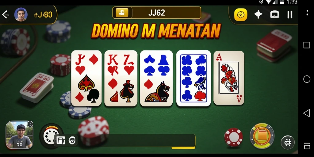 Tampilan menarik gameplay Domino di JJ62.