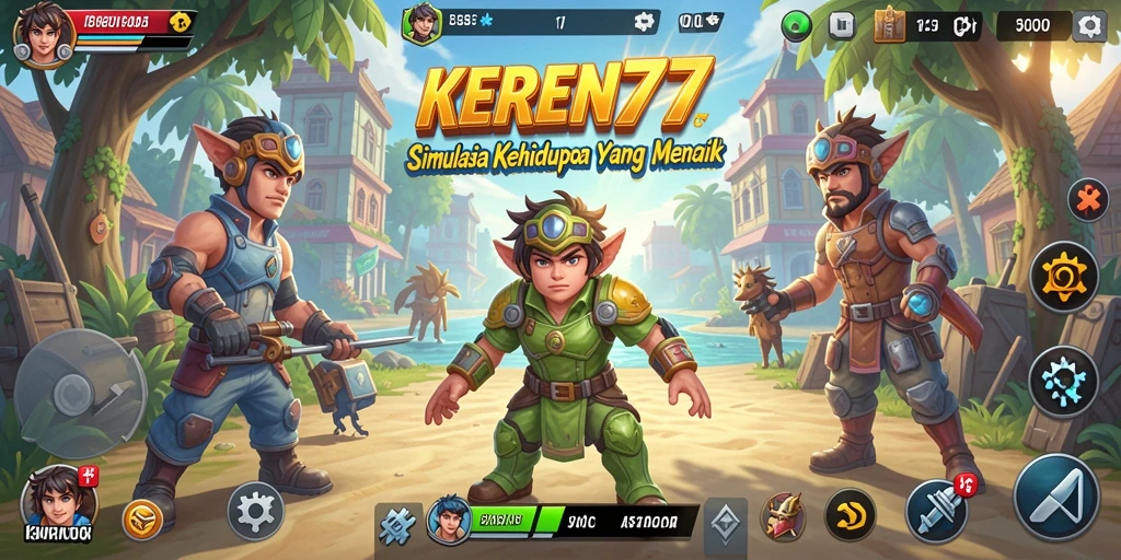 Tampilan gameplay KEREN77 yang mengasyikkan dan penuh warna.
