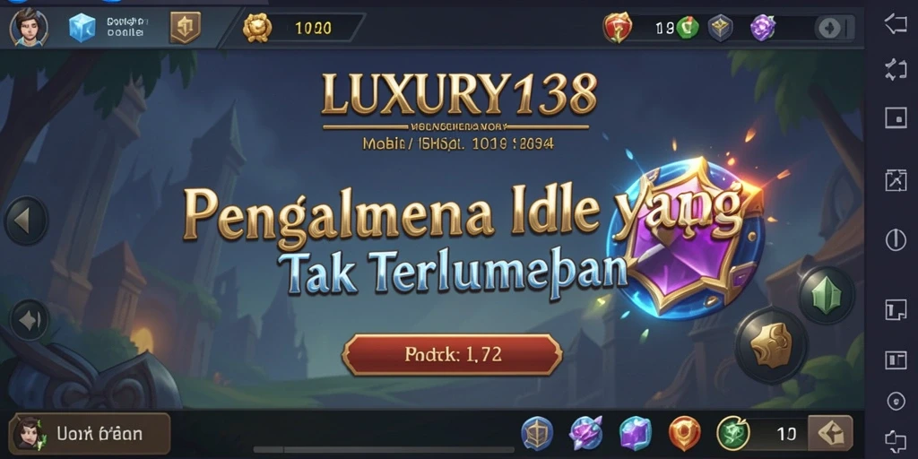 Tampilan gameplay LUXURY138 menampilkan pengalaman Idle yang menarik.