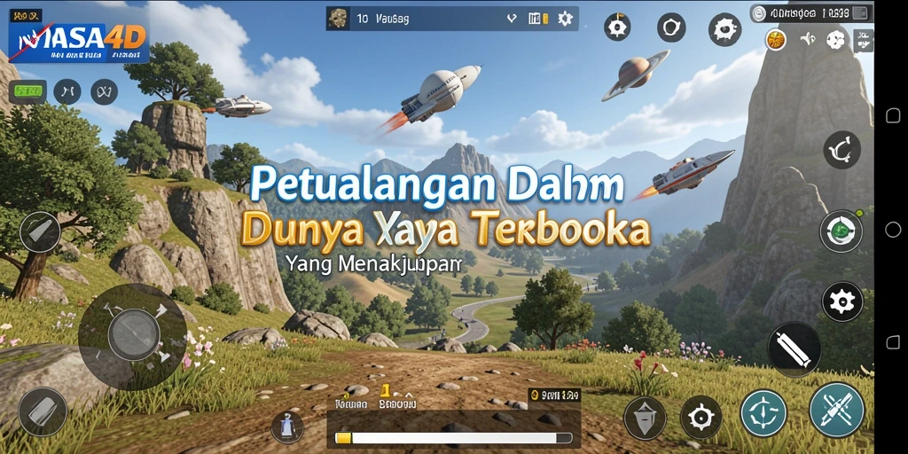 Tampilan gameplay menakjubkan di dunia Open World NASA4D.