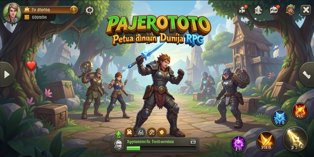 Tampilan gameplay seru di dunia RPG PAJEROTOTO.