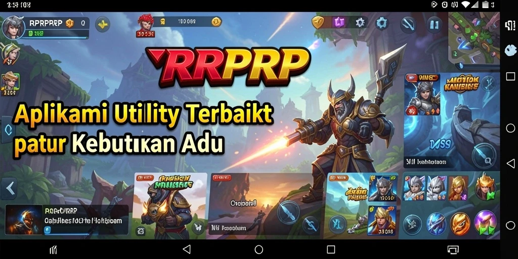 Tampilan antarmuka pengguna RPRPRP dengan fitur-fitur utilitas yang membantu.