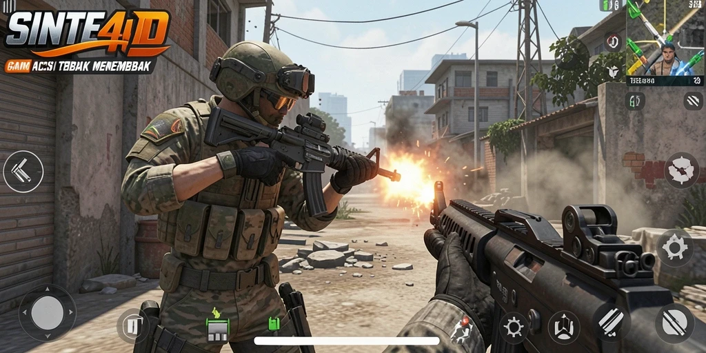 Screenshot menarik dari gameplay SINTE4D yang mendebarkan.