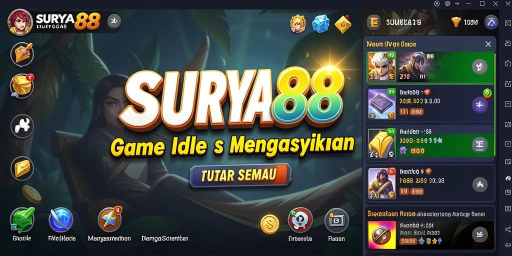 Tampilan gameplay SURYA88 yang menarik dan penuh warna.