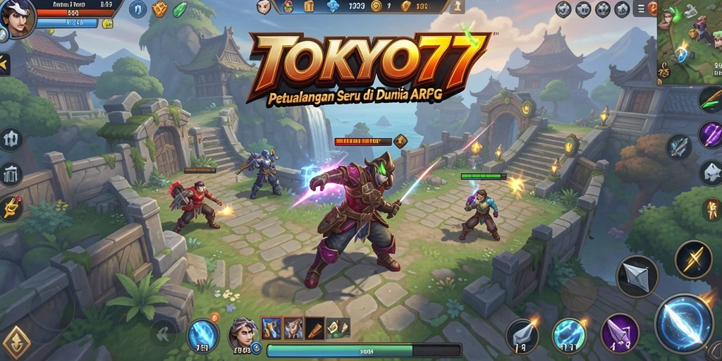 Tampilan gameplay menarik dan mendebarkan di TOKYO77.
