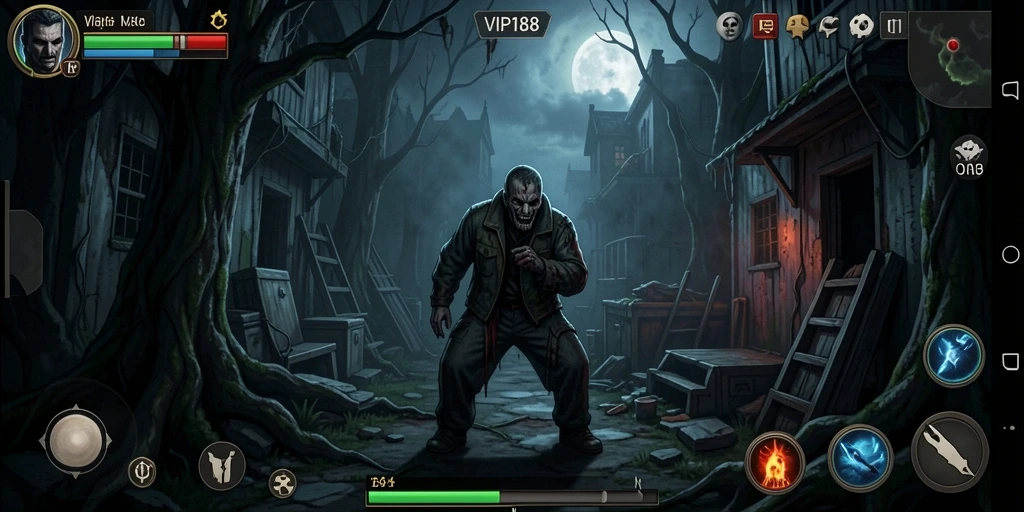Tangkapan layar menampilkan gameplay mencekam dan atmosfer Horror yang mendebarkan.
